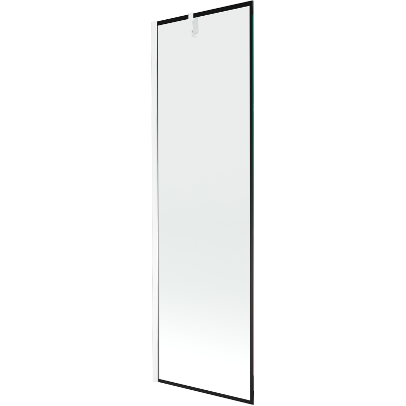 Mexen Next paravan de baie cu 1 canat 60 x 150 cm, cadru negru, alb - 895-060-000-00-70-20