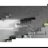Mexen Next paravan de baie cu 1 canat 60 x 150 cm, cadru negru, alb - 895-060-000-00-70-20