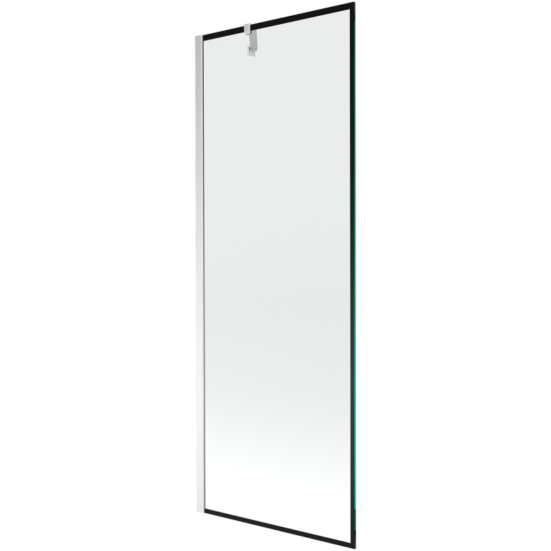 Mexen Next fürdőkád paraván 1-szárnyú 70 x 150 cm, fekete keret, króm - 895-070-000-00-70-01