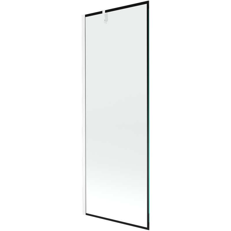 Mexen Next paravan de baie cu 1 canat 70 x 150 cm, ramă neagră, alb - 895-070-000-00-70-20