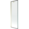 Mexen Next paravan cadă, 1 panou, 60 x 150 cm, ramă neagră, auriu - 895-060-000-00-70-50