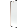 Mexen Next paravan de cadă cu 1 canat 60 x 150 cm, cadru negru, aur roz - 895-060-000-00-70-60