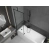 Mexen Next paravan cadă 1-aripă 60 x 150 cm, Model negru, Neagră - 895-060-000-00-70-70