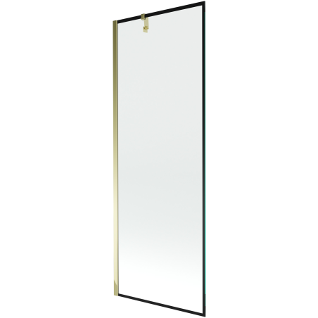 Mexen Next paravan de cadă cu 1 panou 70 x 150 cm, ramă neagră, auriu - 895-070-000-00-70-50