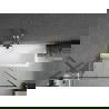 Mexen Next 1 szárnyas kádparaván 70 x 150 cm, Fekete minta, Arany - 895-070-000-00-70-50