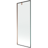 Paravan cadă Mexen Next cu 1 canat 70 x 150 cm, ramă neagră, aur roz - 895-070-000-00-70-60