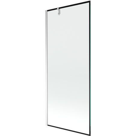 Mexen Next egy szárnyú fürdőkádparaván 80 x 150 cm, fekete keret, króm - 895-080-000-00-70-01