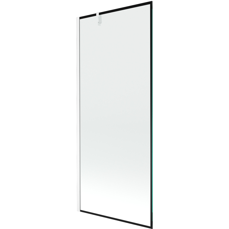 Mexen Next paravan de baie cu 1 canat 80 x 150 cm, model negru, alb - 895-080-000-00-70-20