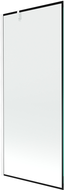 Mexen Next paravan de baie cu 1 aripă 80 x 150 cm, ramă neagră, alb - 895-080-000-00-70-20