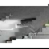 Mexen Next paravan de baie cu 1 canat 80 x 150 cm, model negru, alb - 895-080-000-00-70-20