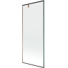 Mexen Next fürdőkád paraván 1-szárnyú 80 x 150 cm, fekete keret, rózsaarany - 895-080-000-00-70-60