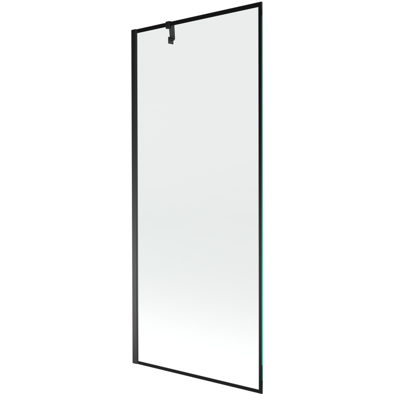 Mexen Next paravan pentru cadă, cu 1 panou, 80 x 150 cm, cadru negru, negru - 895-080-000-00-70-70