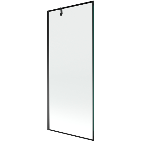 Mexen Next egyszárnyú fürdőkád paraván 80 x 150 cm, fekete keret, fekete - 895-080-000-00-70-70