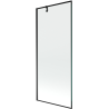 Mexen Next paravan de cadă cu 1 panou, 80 x 150 cm, ramă neagră, negru - 895-080-000-00-70-70