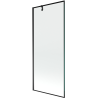 Mexen Next paravan pentru cadă, cu 1 panou, 80 x 150 cm, cadru negru, negru - 895-080-000-00-70-70