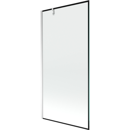 Mexen Next panou pentru cadă, cu 1 ușă, 90 x 150 cm, ramă neagră, crom - 895-090-000-00-70-01