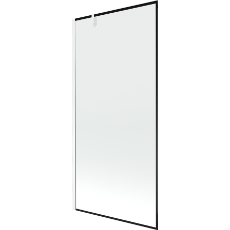 Mexen Next egyajtós fürdőszobai válaszfal 90 x 150 cm, fekete keret, fehér - 895-090-000-00-70-20