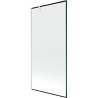 Mexen Next paravan pentru cadă, cu 1 panou, 90 x 150 cm, cadru negru, alb - 895-090-000-00-70-20