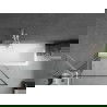Mexen Next paravan cadă 1-aripă 90 x 150 cm, Model negru, Albă - 895-090-000-00-70-20