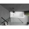 Mexen Next paravan de baie cu 1 canat 90 x 150 cm, cadru negru, negru - 895-090-000-00-70-70