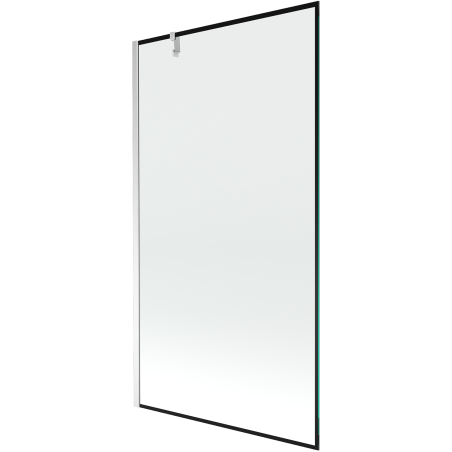 Mexen Next állókád paraván 1-szárnyas 100 x 150 cm, fekete keret, króm - 895-100-000-00-70-01
