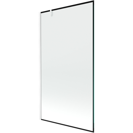 Mexen Next paravan de baie cu 1 panou 100 x 150 cm, ramă neagră, alb - 895-100-000-00-70-20