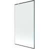 Mexen Next paravan de baie cu 1 panou 100 x 150 cm, ramă neagră, alb - 895-100-000-00-70-20