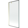 Mexen Next paravan de baie cu 1 panou 100 x 150 cm, cadru negru, auriu - 895-100-000-00-70-50