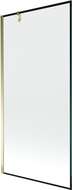 Mexen Next 1-szárnyú zuhanyfal 100 x 150 cm, fekete keret, arany - 895-100-000-00-70-50