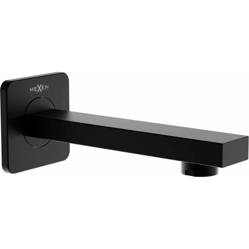 Mexen Cube pipă cadă de perete, Neagră - 79370-70