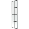 Mexen Next 1 szárnyas kádparaván 50 x 150 cm, Fekete minta, Fehér - 895-050-000-00-77-20