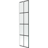 Mexen Next 1-szárnyú fürdőszobai válaszfal 50 x 150 cm, fekete rács, fehér - 895-050-000-00-77-20