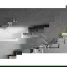 Mexen Next paravan cadă 1-aripă 50 x 150 cm, Model negru, Albă - 895-050-000-00-77-20