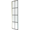 Mexen Next paravan de duș cu 1 panou 50 x 150 cm, grilaj negru, auriu - 895-050-000-00-77-50