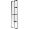 Mexen Next paravan cadă 1-aripă 50 x 150 cm, Model negru, Roz-Auriu - 895-050-000-00-77-60