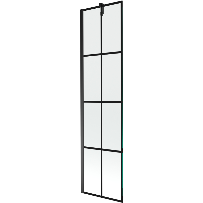Mexen Next paravan de cadă cu 1 panou 50 x 150 cm, grilaj negru, negru - 895-050-000-00-77-70