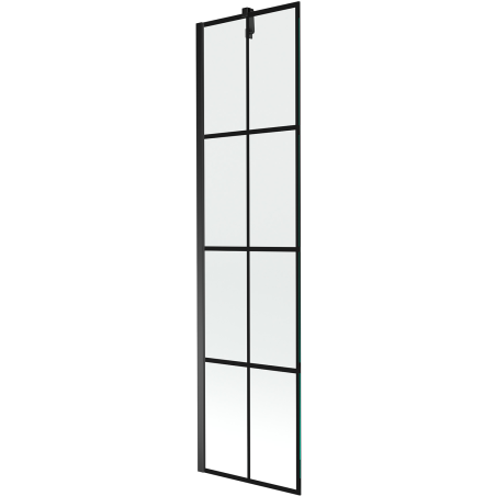 Mexen Next paravan de cadă cu 1 panou 50 x 150 cm, grilaj negru, negru - 895-050-000-00-77-70