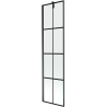 Mexen Next 1 szárnyas kádparaván 50 x 150 cm, Fekete minta, Fekete - 895-050-000-00-77-70