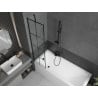 Mexen Next paravan cadă 1-aripă 50 x 150 cm, Model negru, Neagră - 895-050-000-00-77-70