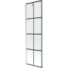 Mexen Next 1 szárnyas kádparaván 60 x 150 cm, Fekete minta, Króm - 895-060-000-00-77-01