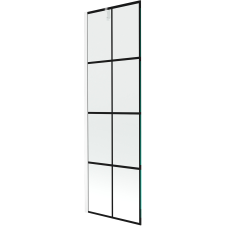 Mexen Next paravan cadă 1-aripă 60 x 150 cm, Model negru, Albă - 895-060-000-00-77-20