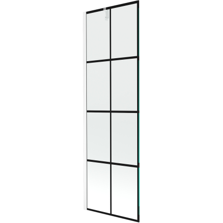 Mexen Next paravan de cadă cu 1 panou 60 x 150 cm, grilaj negru, alb - 895-060-000-00-77-20