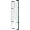 Mexen Next paravan de cadă cu 1 panou 60 x 150 cm, grilaj negru, alb - 895-060-000-00-77-20