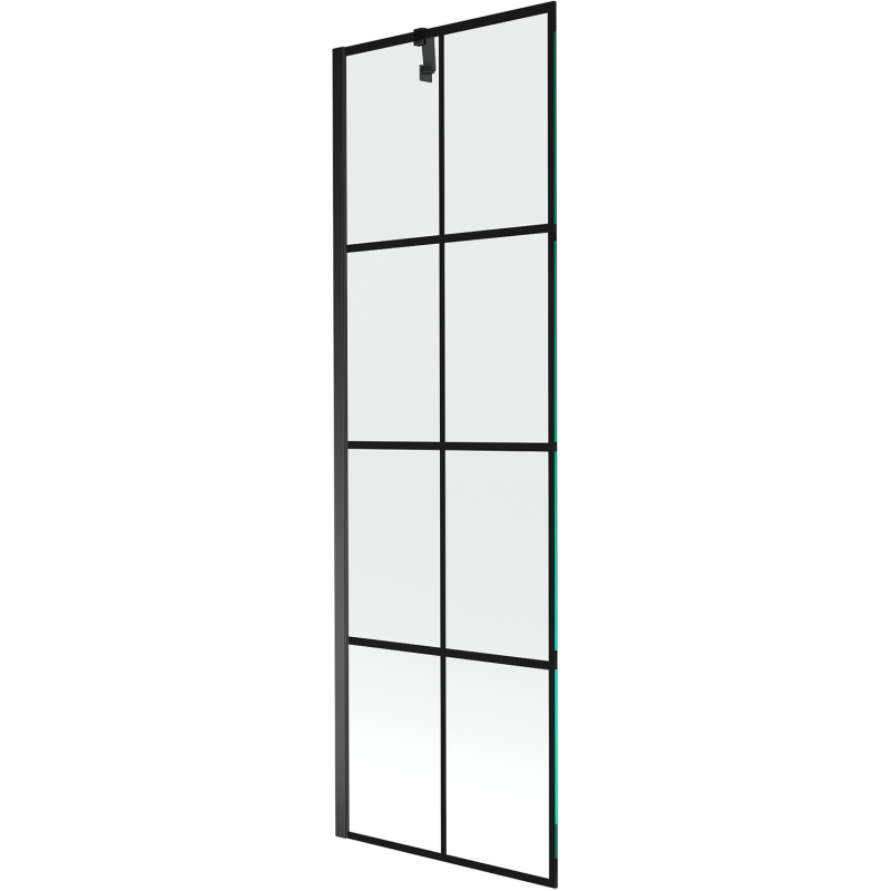 Mexen Next paravan de baie cu un panou, 60 x 150 cm, grilaj negru, negru - 895-060-000-00-77-70
