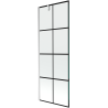 Paravan de cadă Mexen Next, cu 1 canat, 70 x 150 cm, grilă neagră, crom - 895-070-000-00-77-01