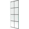 Mexen Next egyajtós fürdőkádparaván 70 x 150 cm, fekete rács, fehér - 895-070-000-00-77-20