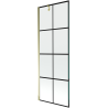 Mexen Next 1 szárnyú zuhanyfal 70 x 150 cm, fekete rács, arany - 895-070-000-00-77-50