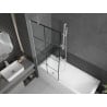 Mexen Next paravan cadă 1-aripă 80 x 150 cm, Model negru, Albă - 895-080-000-00-77-20