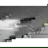 Mexen Next paravan de baie cu 1 panou 80 x 150 cm, grilaj negru, alb - 895-080-000-00-77-20