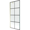 Mexen Next paravan de cadă cu 1 panou 80 x 150 cm, grilaj negru, auriu - 895-080-000-00-77-50